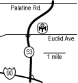 Map to the Sheraton Hotel