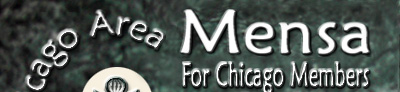 Chicago Area Mensa banner